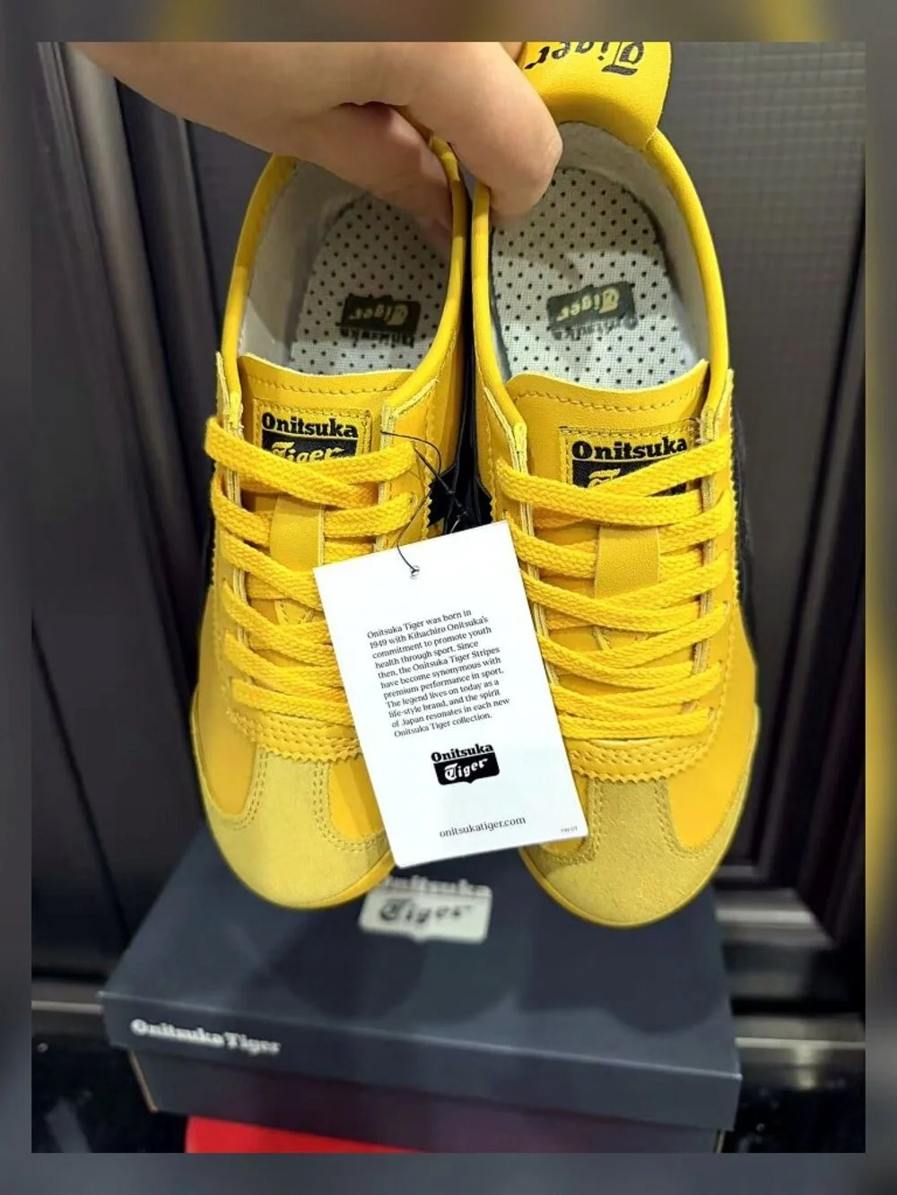 Onitsuka Tiger Mexico 66 Yellow Black Sneakers